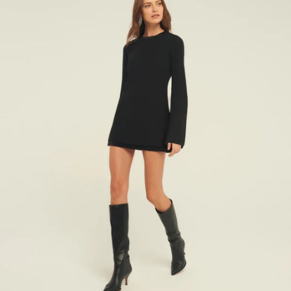 Valeria 70s Open Back Mini Dress